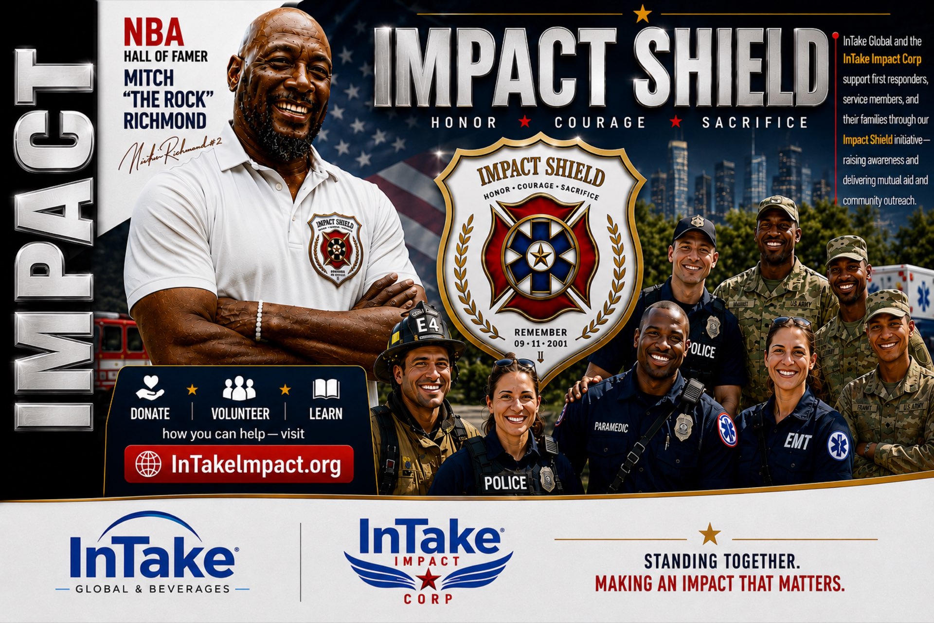 Impact Shield — Honor, Courage, Sacrifice